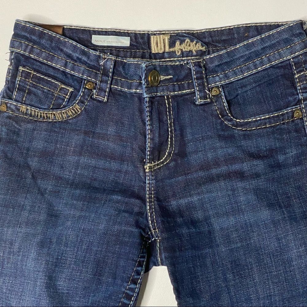 Kut from the Kloth | Natalie High Rise Bootcut Capri’s - Picture 2 of 7